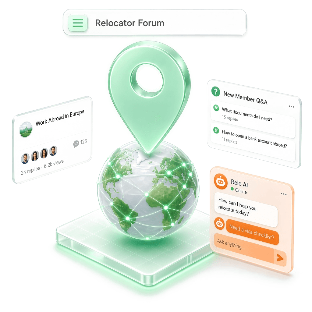 Relocator — community for work and relocation